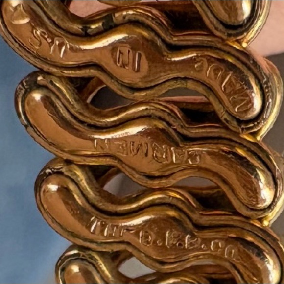 Gorgeous “Carmen” DFB Briggs Cameo Stretch “Sweetheart” Gold-Filled Bracelet - Picture 15 of 16